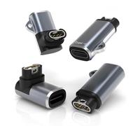 Sinoacc 4-Pack for Garmin Watch Charger Compatible with Vivoactive 6 5 4 3 Fenix 8 Pro E 7 6 5 Forerunner 55 165 245 255 955 965 970 Venu Sq 2 3S 4 D2 Epix USB C L-Shape Portable Charging Adapter