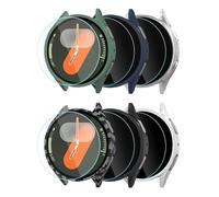 Sinoacc 6 + 6 Pack Protective Case for Samsung Galaxy Watch 7 40 mm, Hard PC Case with 9H Screen Protector, Anti-fall, Scratch-Resistant, Ultra Thin, High Sensitivity