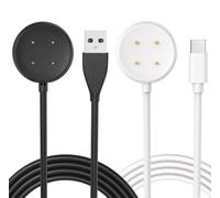 Sinoacc Charger for Google Pixel Watch 2/3 & Fitbit Versa 3/4, Sense 1/2 | Dual USB Ports C), Fast Charge, Built-in Protection, 3.3FT Durable Cord for Home, Office & Travel