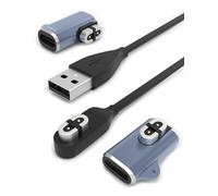 Sinoacc for Shokz Charging Cable USB Magnetic Charger cable for Openrun Pro Mini, Opencomm, Aftershokz Aeropex AS800 Bone Conduction Headphones with 2 Pcs USB C Adapter