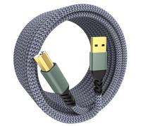 Sinoacc USB A to USB B 2.0 Printer Cable, 480Mbps High Speed Printer Cable to USB Compatible with HP Canon Epson Dell Brother Lexmark, Type B Cable for Scanner, Hard Drive, Midi Keyboard, Piano (3M)