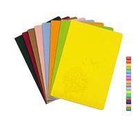 SINOBAND A5 Size Colorful PU Leather Bag Writing Notebook 8pcs Lined Journal Diary Notebook Daily Notebook Cute Travel Journal Theme Notebooks for Office and School (Random Color)