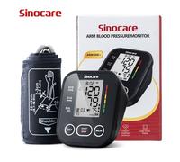 Sinocare Arm Type Electronic Blood Pressure Monitor ARM 30E Plus No Voice Black Housing Five Languages No Backlight Adult Large Cuff 1 Unit per Box 24 Units per Carton International E Commerce