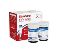sinocare Blood Glucose Test Strips Safe-Accu, Blood Sugar Test Strips 50pcs | Diabetes Strips, without Lancing Devices, Only Applicable to Safe-Accu Blood Glucose Monitor, No Code