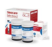 Sinocare Blood Sugar Test Strips, 50pcs Blood Glucose Monitor Test Strips, Diabetes Test Strips for Safe Accu2 Blood Sugar Monitor (Safe Accu2 Strips- 50)