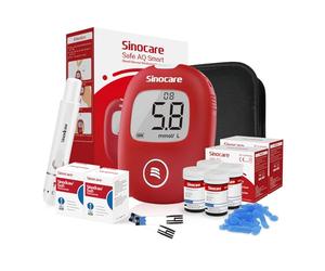 sinocare Diabetes Testing Kit Safe AQ Smart with Test Strips x 100, No Code