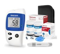 Sinocare Safe-Accu2 Blood Sugar Test Kit, Diabetes Testing Kit w/ 50 Strips | Blood Sugar Monitor with Strips and Lancing Devices, No Code, Large Screen, Upgraded Chip & Light Design -in mmol/L