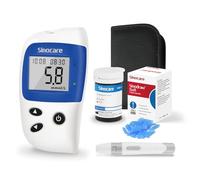 Sinocare Safe-Accu2 Blood Sugar Test Kit, with 25 Strips, No Coding Blood Sugar Monitor, Large Screen & 200 Memory Capacity & Light Design -in mmol/L