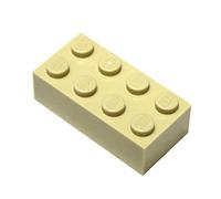 Sinoeem LEGO Parts and Pieces: Tan (Brick Yellow) 2x4 Brick x50