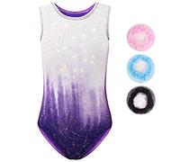 Sinoem Gymnastics Leotards for Girls Long Sleeve/Sleeveless Gradient Color Sparkle Leotard Dancing Ballet Gymnastics Athletic for Little Girl