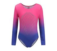 Sinoem Gymnastics Leotards for Girls Long Sleeve/Sleeveless Gradient Color Sparkle Leotard Dancing Ballet Gymnastics Athletic for Little Girl
