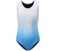 Sinoem Gymnastics Leotards for Girls Long Sleeve/Sleeveless Gradient Color Sparkle Leotard Dancing Ballet Gymnastics Athletic for Little Girl