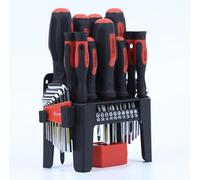 Sinoer 38-Piece Magnetic Screwdriver Set with Storage Rack, Precision Screwdrivers, Allen Keys, Magnetizer Demagnetizer, Slotted Phillips Torx Bits, Repair Tool Kit