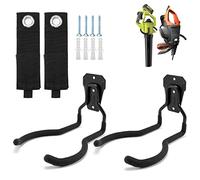 Sinoer Garden Power Tool Hanger, Weed Eater Rack, String Trimmer, String Trimmer Hanger Garage Wall Hook with 2 Extension Cord Holder Organizer, Holds up to 30KG- 2 Pcs