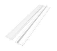 Sinonome Stove Counter Gap Cover-Flexible Easy Clean Heat Resistant Gap Cap Fillers, Seals Spills Between Appliances, Furniture, Stovetop, Oven, Washer & Dryer, 2 Pack (Transparent, 25'')