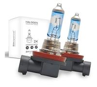 Sinoparcel 25% Whiter H11 Headlight Bulb, +220% More Brightness H11 Bulb, 3500K Neutral White, 12V 55W, Pack of 2