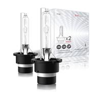 Sinoparcel D2S Xenon Bulb, 6000K White, 35W 3600LM, Whiter & Brighter D2S Headlight Bulb, Suitable for 85122 66140 66240, Pack of 2