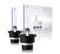 Sinoparcel D2S Xenon Bulb, 8000K Ice Blue, 35W, Pack of 2 | Distinctive Appearance, OEM HID Headlight Replacement, Compatible with 66240 66240CBI 66240XN2 85122 85122XV2C1, P32d-2