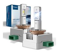 Sinoparcel D3S LED Bulb, 380% Brighter D3S Xenon to LED Headlight Bulb, 35W 6000K White, IP67, Pack of 2