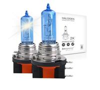 Sinoparcel H15 Halogen High Beam Headlight Bulb, 3800K, 35% Whiter and Brighter Replacement for Standard 12V 55W/15W H15 Bulb, Pack of 2
