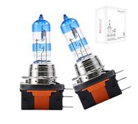 Sinoparcel H15 Headlight Bulbs, Long Lifespan, 3450K Neutral White | Up to 1000 Hours Service Life, OEM Replacement, High Beam & DRL, PGJ23t-1 Base, 12V 55W/15W, Pack of 2