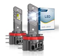Sinoparcel H15 LED Headlight Bulbs, High Output, 6500K White | Enhanced Heat Dissipation, Stable Performance, Extended Lifespan, Canbus Compatible, 1:1 Halogen Size, PGJ23t-1, Pack of 2