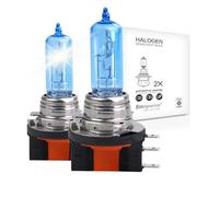 Sinoparcel White H15 Headlight Bulb, 5000K White H15 Bulb for High Beam or DRL, 12V 55W/15W, PGJ23t-1, Pack of 2