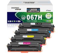 SINOPRINT 067H CRG-067H 067 Toner Cartridges (With Chip) Compatible with Canon 067H Toner for Canon i-SENSYS LBP631Cw LBP633Cdw LBP631 LBP633 MF651Cw MF655Cdw MF655Cw MF657Cdw MF657Cw MF651 MF655