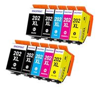 SINOPRINT 10-Pack 202XL Ink Cartridge Compatible for Epson 202 XL Multipack