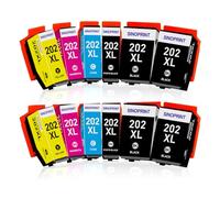 SINOPRINT 12-Pack 202XL Ink Cartridge Compatible with Epson 202 202XL Ink Cartridges Multipack for Expression Premium XP6100 XP6105 XP-6100 XP-6105 XP-6000 XP-6005 XP6000 XP6005