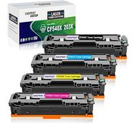 SINOPRINT 203X Toner Replacement for HP 203X 203A CF540X CF540A, 4-Pack | Compatible with Color Laserjet Pro MFP M281fdw M281fdn M280nw M254dw M254nw M254dn CF540X/CF541X/CF542X/CF543X