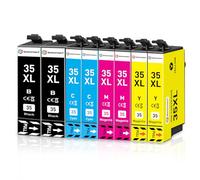 SINOPRINT 35XL Ink Cartridges Compatible with Epson 35 XL Multipack for WorkForce Pro WF-4720 WF-4725 WF-4730 WF-4740 WF4720 WF4725 WF4730 WF4740 WF-4720DWF WF-4725DWF WF-4730DTWF WF-4740DTWF, 8 Pack
