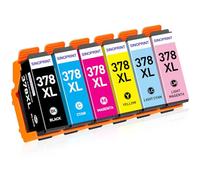 SINOPRINT 378XL Ink Cartridge Compatible for Epson 378 XL Multipack, 6-Pack