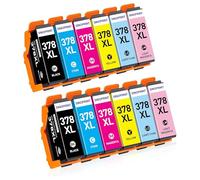 SINOPRINT 378XL Ink Cartridges Compatible for Epson 378 XL 378 Ink Cartridges Multipack for Epson Expression Photo XP-8700 XP-8500 XP-8505 XP-8600 XP-8000 XP-8005 XP-8605 XP8700 XP8500(12 Packs)