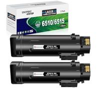 SINOPRINT 6510 6515 Toner Cartridge Black 5500 Pages for Xerox Phaser 6510 6510dn 6510n 6510dni WorkCentre 6515 6515dn 6515dni 6515dnw 6515n 6515nw Printer(2 Black, 106R03480)