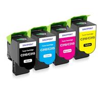 SINOPRINT C310 C315 Toner Compatible with Xerox C310 Ink Xerox C315 Ink | 4-Pack Compatible with Xerox C310 C310DNI C310DNIM C315 C315DNI(006R04356 006R04357 006R04358 006R04359, With Chip)
