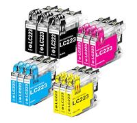 SINOPRINT Compatible for Brother LC223 LC-223 Ink Cartridges LC221, 12-Pack | Compatible for Brother DCP-J4120DW J562DW MFC-J4420DW J480DW J4620DW J5620DW J4625DW J5320DW J5625DW J5720DW J680DW J880DW