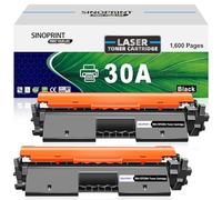 SINOPRINT Compatible for HP 30A CF230A Toner Cartridges, 2 Black with Chip | Compatible with HP LaserJet Pro M203d M203dw M203dn MFP M227sdn MFP M227d MFP M227fdw CF230X 30X