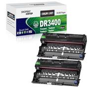 SINOPRINT DR3400 Drum Unit Compatible for Brother DR-3400 Drum, 2 Black | for Brother DCP-L5500DN L6600DW HL-L5000D L5100DN L5100DNT L5200DW L6250DN L6300DW L6300DWT L6400DW L6400DWT MFC-L5700DN