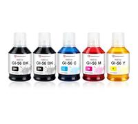 SINOPRINT GI-56 Ink Bottle Compatible for Canon GI-56 GI56 Multipack | for Canon MAXIFY GX7050 GX6050 GX5050 GX4050 GX3050 GX6550 GX5550 GX6150 GX7150(135 ml Black, 70 ml Cyan/Magenta/Yellow)