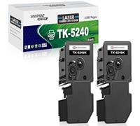 SINOPRINT TK5240 Toner Black Compatible with Kyocera TK-5240 TK5240 TK5240K for Kyocera ECOSYS M5526cdn M5526cdw P5026cdn P5026cdw M5526 P5026 (2 Black)