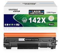 SINOPRINT With Chip 142X W1420X 142A Black Toner Cartridges, 2,000 Pages | Compatible for HP LaserJet M110 M110w MFP M139 M139w M140 M140w Printer, 1-Pack