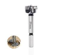 Sinoprotools HW Forstner Drill Bit Diameter 25 mm, 10 mm Shank Forstner Bits with Round Shaft Drill Bits Length 90 mm, Accessories Drill for Wood Plastic