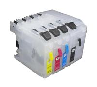 SINOSCOGO 4pcs Refillable Ink Cartridge Lc529xl Lc525xl Lc529 Lc525 Compatible With DCP J100 DCP J105 MFC J200 Printer