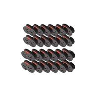 SINOSCOGO Twin Spool Calculator Ribbon 2x Black With Printer Supplies NuKote BR80c Dataproducts R3027 Porelon(24PK Black Red GR24)