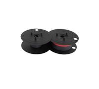 SINOSCOGO Twin Spool Calculator Ribbon 2x Black With Printer Supplies NuKote BR80c Dataproducts R3027 Porelon(1PK Black Red GR24)