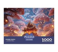 Sinoshow_24085_3d_cartoon_a_magical_forest_with_purple_trees_an_2253ffe7-b392-41ec-92eb-4ac322ca3f8a_4 1000 Pieces Jigsaw Fun Challenging & Brainteasing Jigsaw Puzzle, Stress Releasing Family Game, B