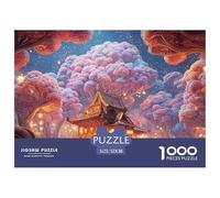 Sinoshow_24085_3d_cartoon_a_magical_forest_with_purple_trees_an_2253ffe7-b392-41ec-92eb-4ac322ca3f8a_1 1000 Pieces Puzzles Impossible Hard Difficult Puzzle Game, Vibrant Imagery, Famil