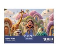 Sinoshow_24085_3d_cartoon_characters_a_giraffe_and_a_parrot_wea_4218d30a-ee79-48fd-8a55-6ca781d3c3ba_4 1000 Pieces Jigsaw Fun Challenging & Brainteasing Jigsaw Puzzle, Stress Releasing Family Game, B
