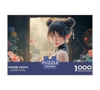 Sinoshow_24085_3d_cartoon_game_scene_a_beautiful_chinese_girl_w_22489181-db3e-4ab2-9e3b-38cd58f34e2d_4 1000 Pieces Puzzles Impossible Hard Difficult Puzzle Game, Vibrant Imagery, Famil